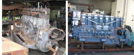 double_images2 diesel engines undergoing rebuild